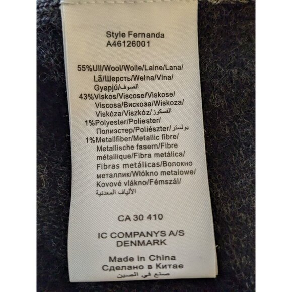 Knitwear by Jackpot Women L Gray Sweater Tunic Dress Jumper Wool Blend Pockets - Picture 6 of 6